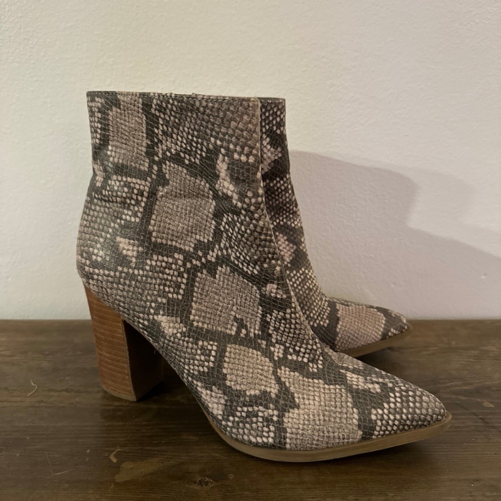 Snakeskin Booties - Picture 3 of 4